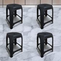 Kit 4 Bancos Resistentes Banquetas Com Cantos Arredondados - 1