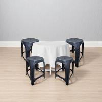 Kit 4 Bancos Resistentes Banquetas Com Cantos Arredondados - 2