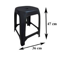 Kit 4 Bancos Resistentes Banquetas Com Cantos Arredondados - 5