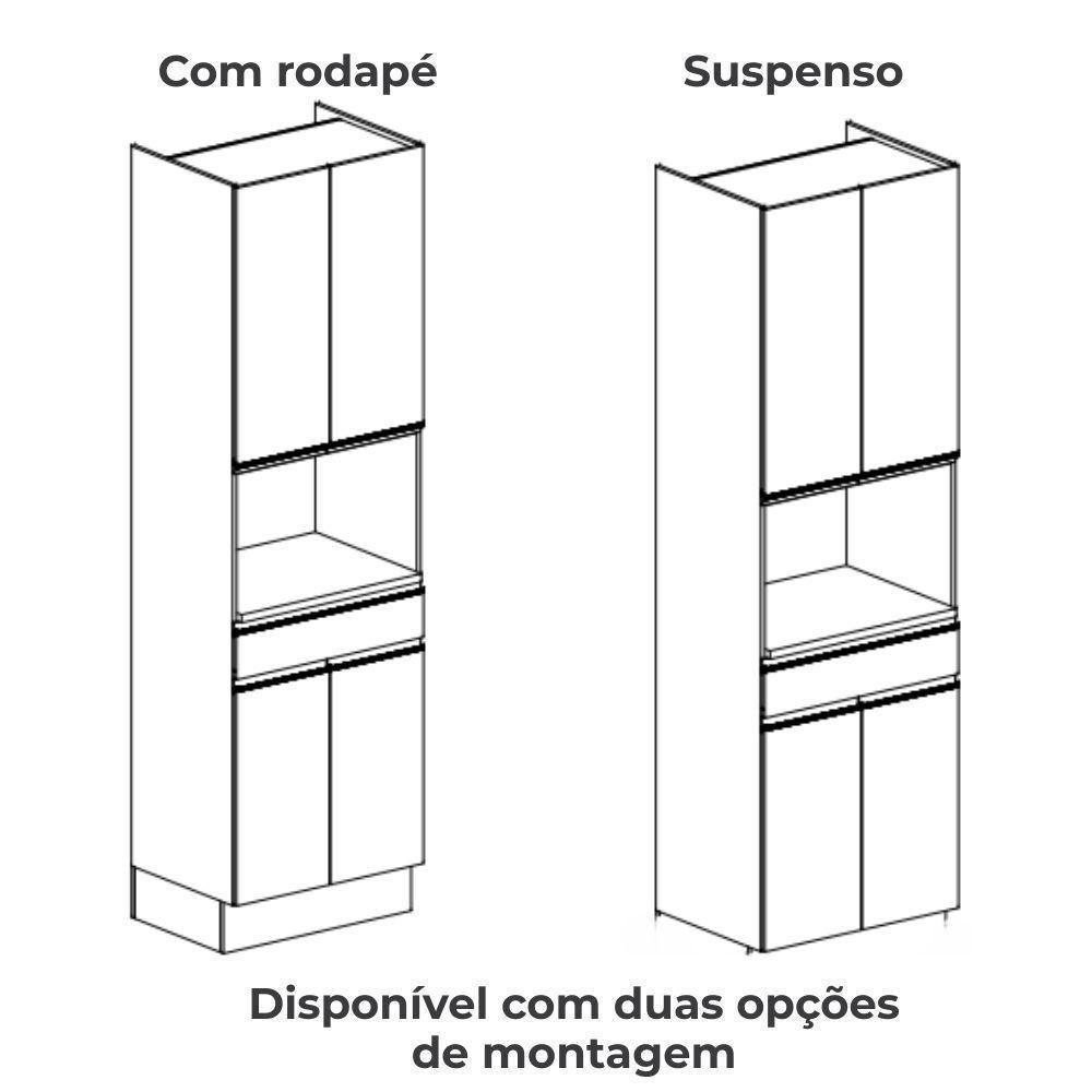 Torre Quente 240x70 Cm 4p 1g Mdp Maxxi G751 Nogal Kappesberg Nogal - 3