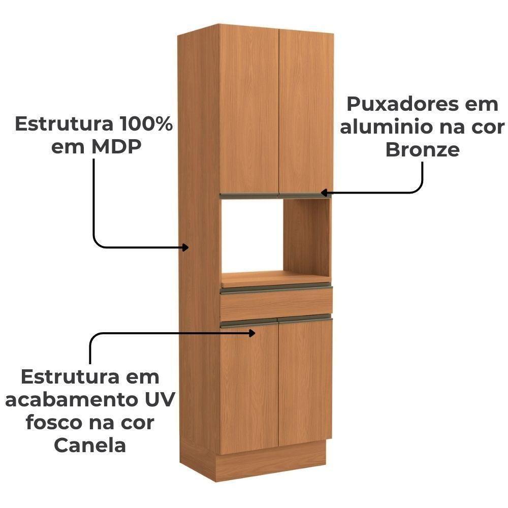 Torre Quente 240x70 Cm 4p 1g Mdp Maxxi G751 Canela Kappesberg Canela - 3