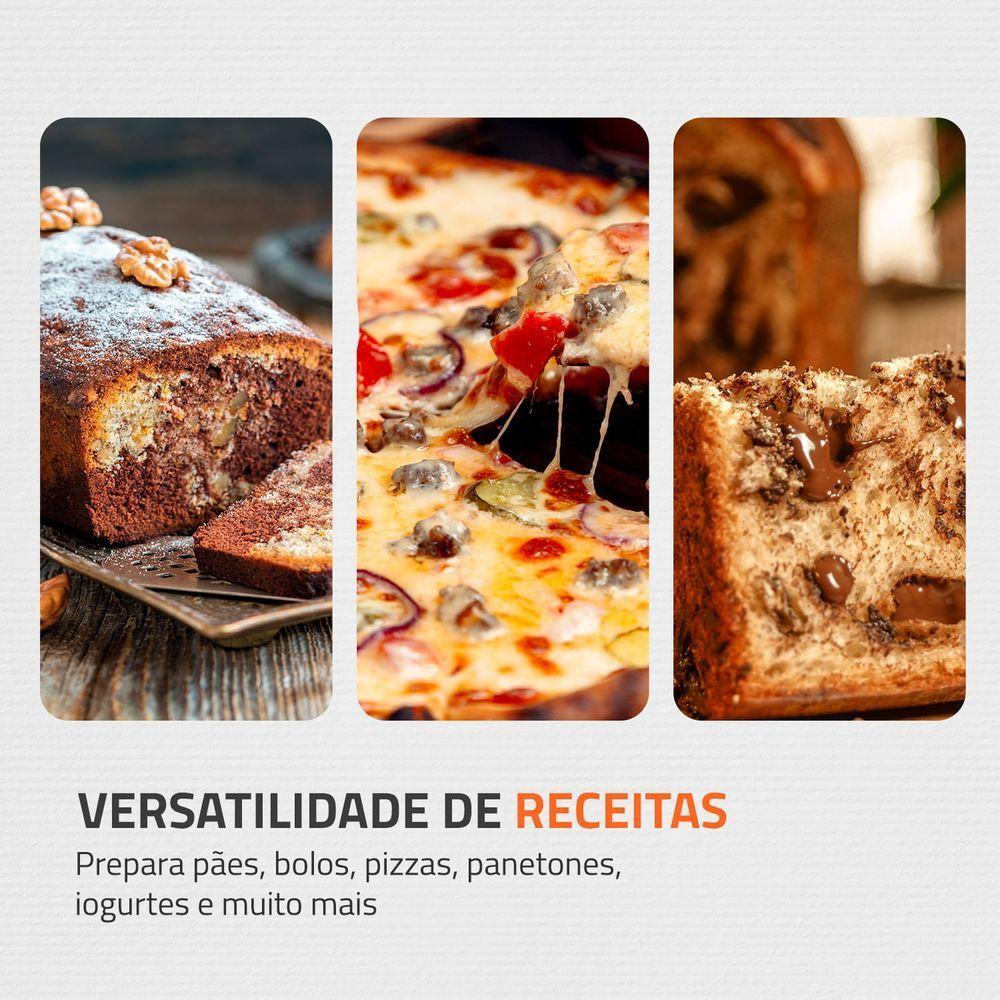 Panificadora Automática Mondial Master Bread Branco NPF-54 127V - 8