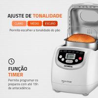 Panificadora Automática Mondial Master Bread Branco NPF-54 127V - 3