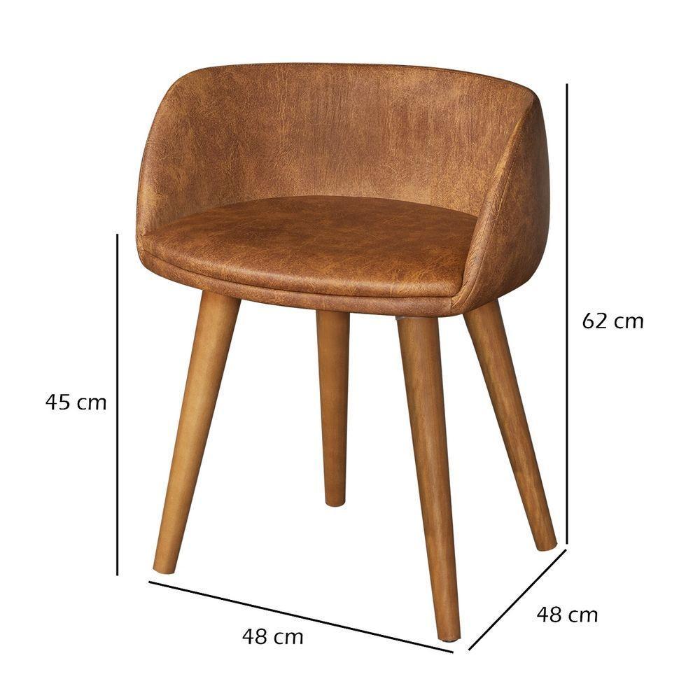 Penteadeira Camarim Com Espelho Led 5 Gavetas Banqueta Inclusa Courino Pé Madeira Nature/griss - 5