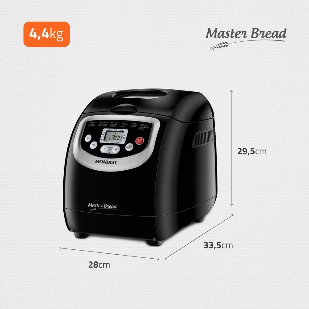 Panificadora Mondial Master Bread Preto 127V NPF-53 - 5