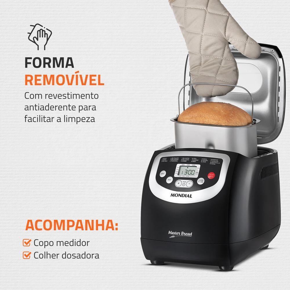 Panificadora Mondial Master Bread Preto 127V NPF-53 - 10