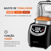 Panificadora Mondial Master Bread Preto 127V NPF-53 - 9