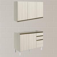 Armario Aereo Balcao Pia 120 Cm Mdf Kali Bianco - 2