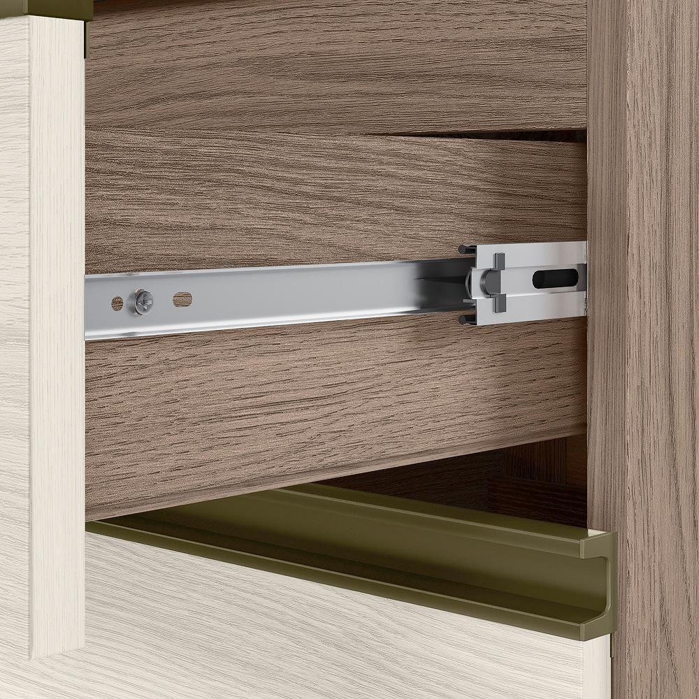 Armario Aereo Balcao Pia 120 Cm Mdf Kali Carvalho Toq Bianco - 6