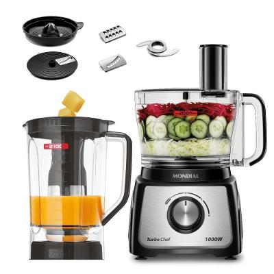 Multiprocessador Mondial MPN-01-BE 7 em 1 2 Velocidades 1000W Preto 110V