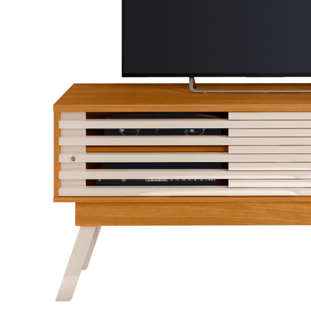 Rack Bancada Tv 65 Pol 150 Cm 2 Portas Frizz Cinamomo Off White Madetec Cinamomo Off White - 4
