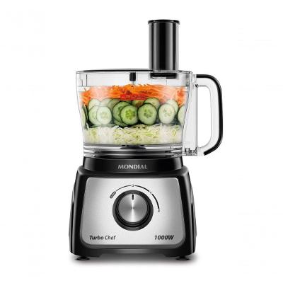 Multiprocessador Mondial MPN-01-BF 3L 2 Velocidades 1000W Preto 110V