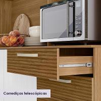 Cozinha Compacta 6p 2g 180 Cm Ferrara Freijo Supremo Cp Ripado Freijo Ktp Freijo Supremo Cp Ripadofreijo - 6