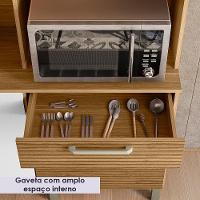 Cozinha Compacta 6p 2g 180 Cm Ferrara Freijo Supremo Cp Ripado Freijo Ktp Freijo Supremo Cp Ripadofreijo - 8