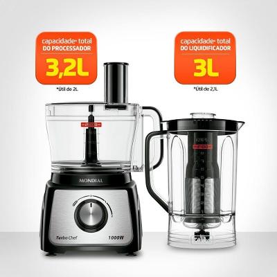 Multiprocessador Turbo Chef 5 Em 1 Mondial Mpn-01-b 127v
