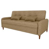 Sofa Cama 2 Lugares 206 Cm Donna Linho Vancouver E486 Palha Milani Store Palhaa - 1