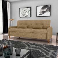 Sofa Cama 2 Lugares 206 Cm Donna Linho Vancouver E486 Palha Milani Store Palhaa - 7