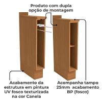 Balcao Nicho Toalheiro Com Tampo 15 Cm Maxxi G740 Canela Kappesberg Canela