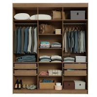 Guarda-roupa Casal 6 Portas Batentes Com Espelho Saturno Madesa Rustic/crema - 10