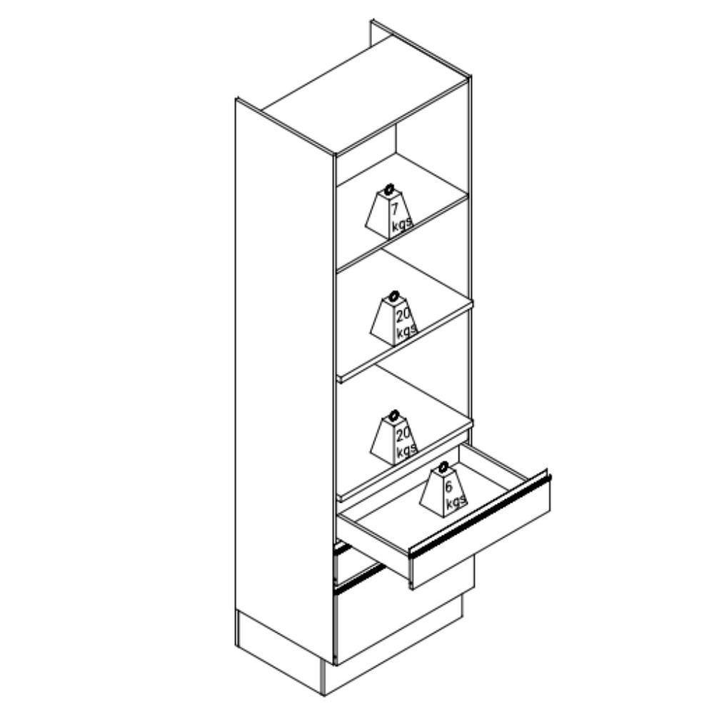 Torre Quente 2 Fornos 240x70 Cm 2p 3g Mdp Maxxi G750 Canela Kappesberg Canela - 7