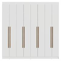 Guarda-roupa Casal 8 Portas Batentes Netuno Madesa Branco/rustic - 10