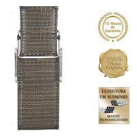 4 Espreguiçadeira Catar E 4 Mesa Garden Alumínio E Fibra Pedra Ferro - 3