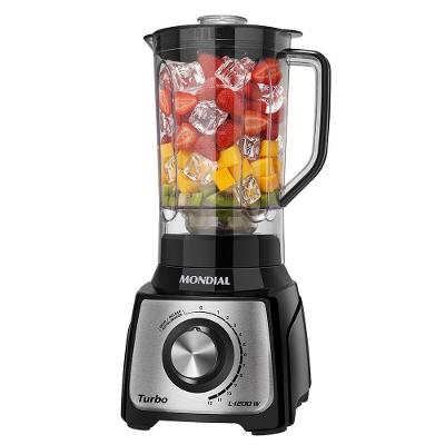 Liquidificador Mondial L-1200 BI 1200W 3L com Filtro 12 Velocidades Preto 220V