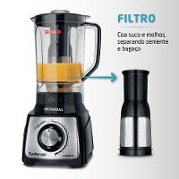 Liquidificador Mondial Turbo Black L-1200 Bi 220v preto