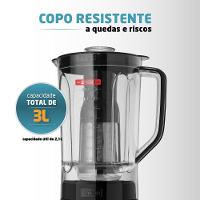 Liquidificador Mondial Turbo Black L-1200 Bi 220v preto - 9