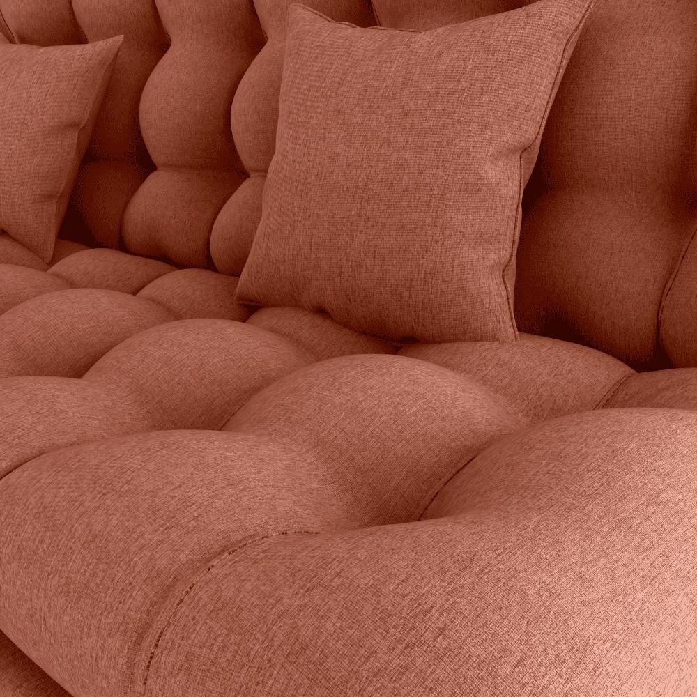 Sofa Cama 2 Lugares 185 Cm Duda Tecido Pompeia G500 Terracota Milani Store Terracota - 5