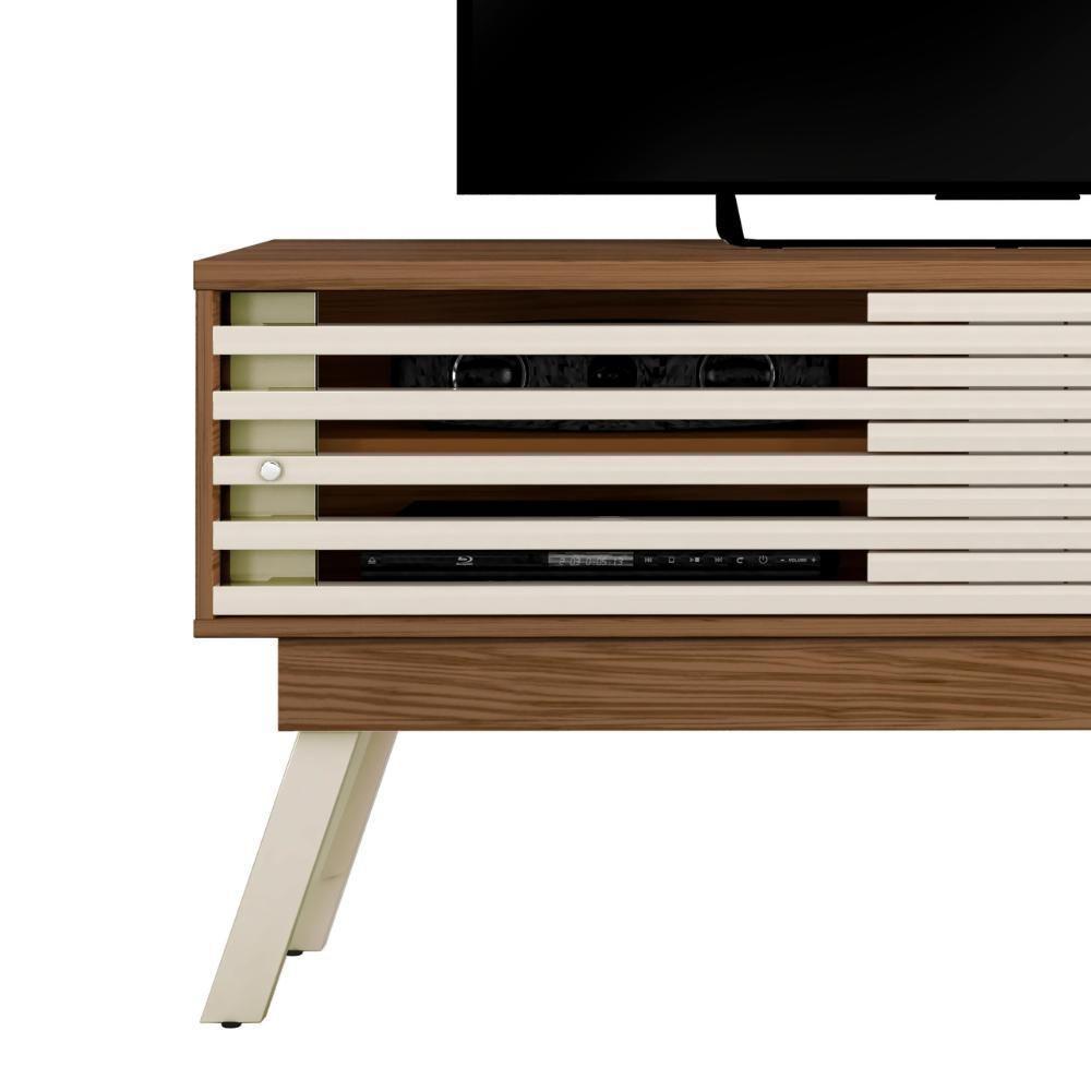 Rack Bancada Tv 65 Pol 150 Cm 2 Portas Frizz Naturale Off White Madetec Naturale Off White - 4