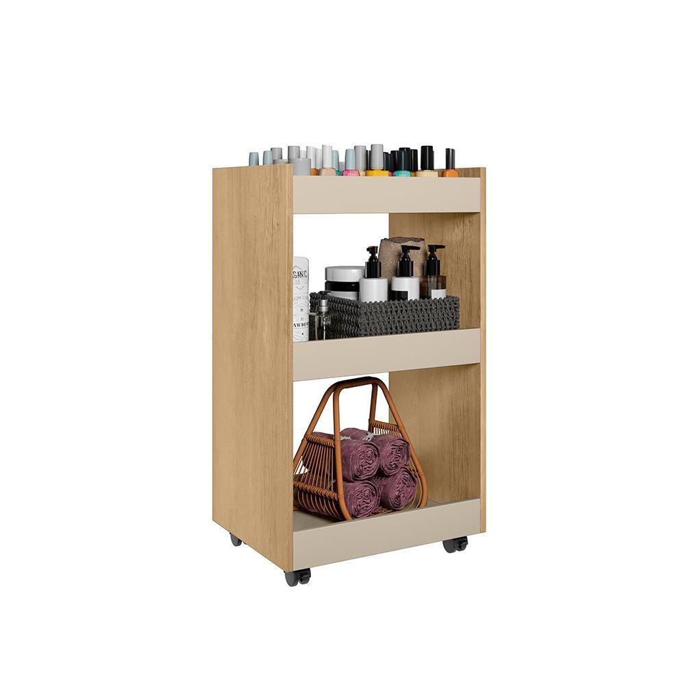 Esmalteira Balcão Para Organizar Multiuso Modelo Jade Para Casa Cinamomo Off White - 2