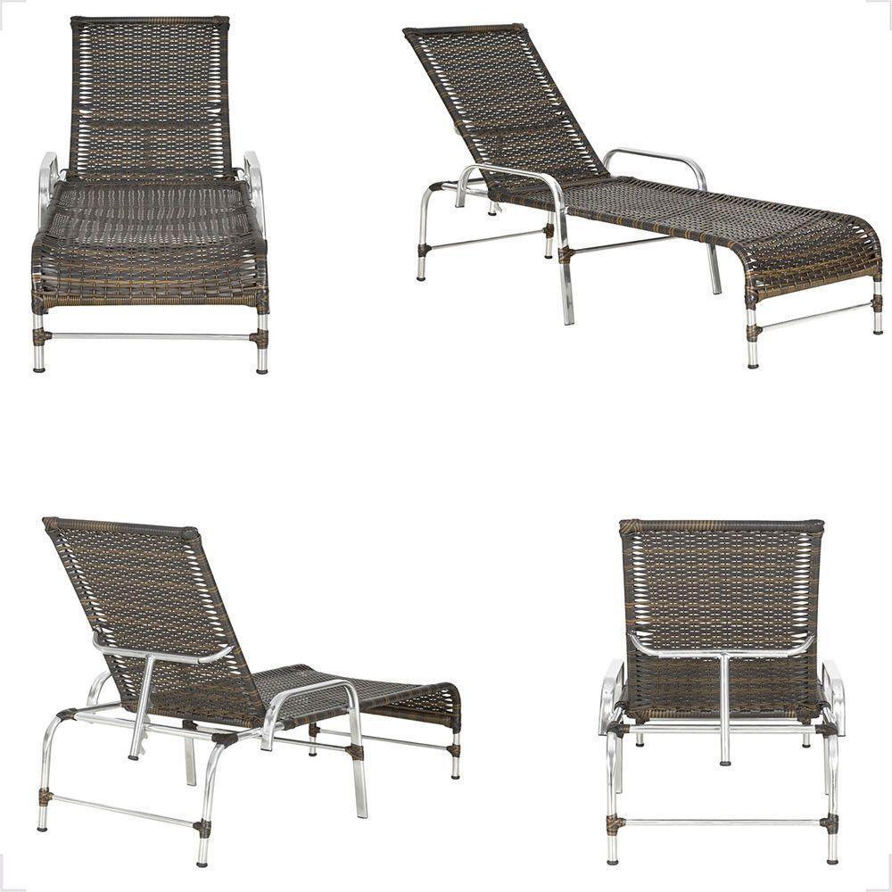 3 Espreguiçadeira Catar E 3 Mesa Garden Alumínio E Fibra Pedra Ferro - 5