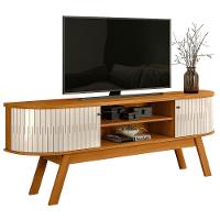 Rack Bancada Tv 75 Pol 2p 183 Cm Valencia Cinamomo Off White Madetec Cinamomo Off White - 1
