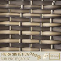 1 Espreguiçadeira Reclinável Catar Aluminio Polido E Fibra Cappuccino - 6