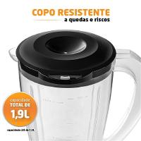 Liquidificador Mondial 1,5l Easy Power 550w L-550-b Liquidificador L-550-b 127v-60hz . - 7