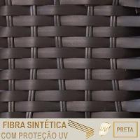 2 Espreguiçadeiras Catar E 1 Mesa Alumínio E Fibra Trama Preto - 6