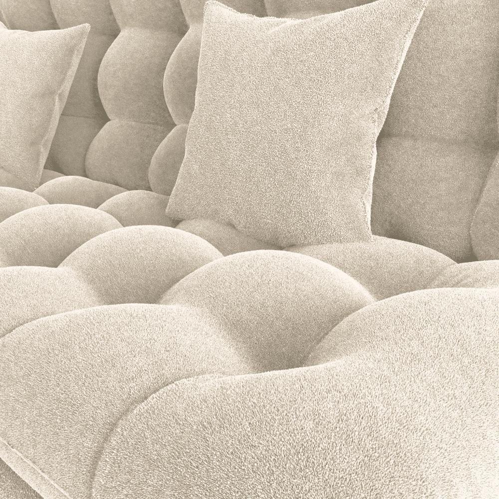 Sofa Cama 2 Lugares 185 Cm Duda Tecido Pompeia G504 Bege Milani Store Bege - 5