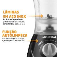 Liquidificador Mondial 1,5l Easy Power 550w L-550-b Liquidificador L-550-b 220v-60hz . - 6