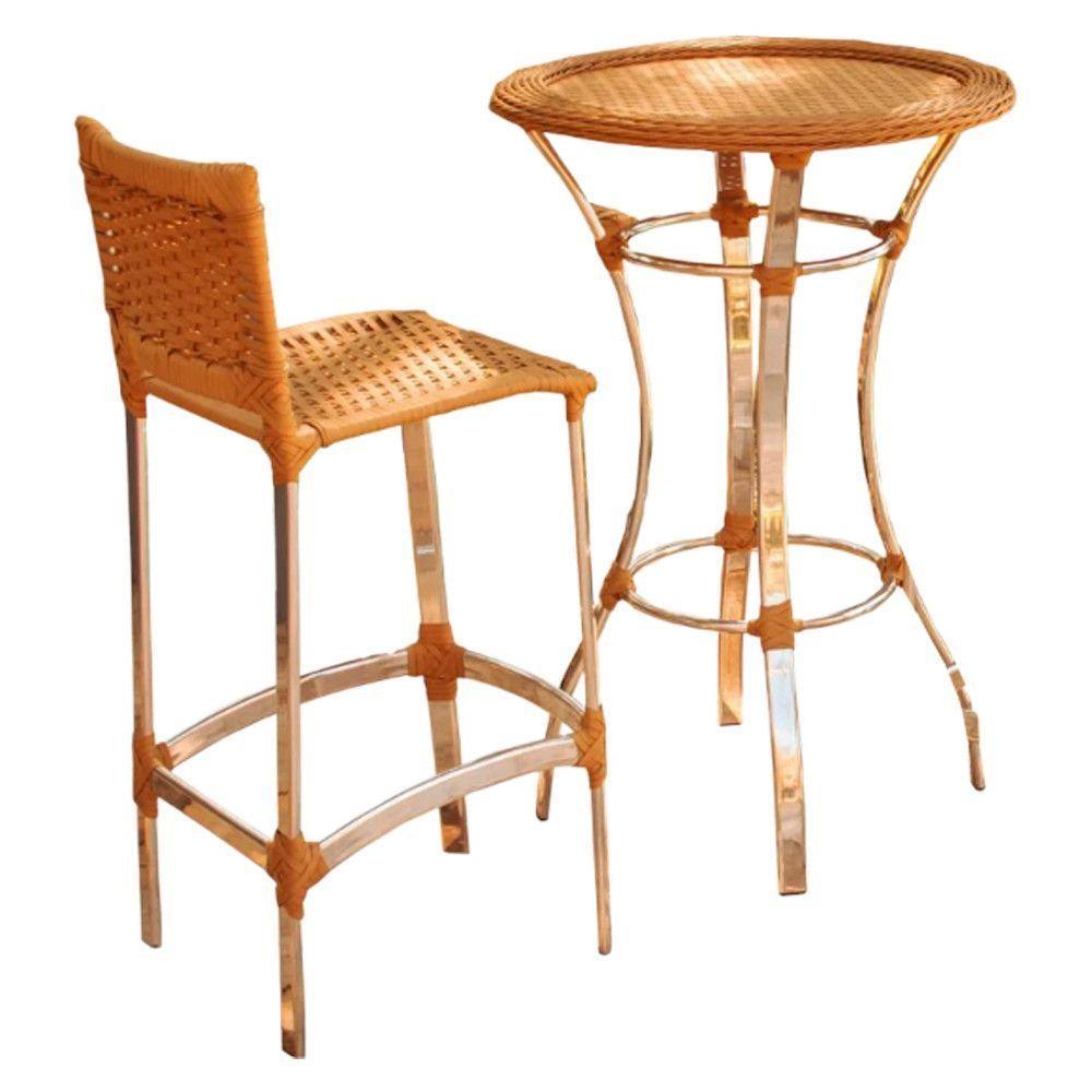 1 Banquetas E Bistrô Madri Em Alumínio Para Edícula Avelã - 1