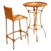 1 Banquetas E Bistrô Madri Em Alumínio Para Edícula Avelã - 1