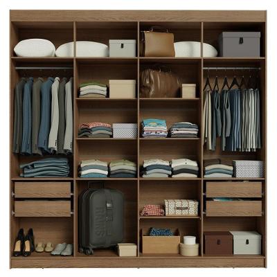 Guarda Roupa Casal Netuno 8 Portas Batentes Rustic-branco-rustic com Espelho Madesa