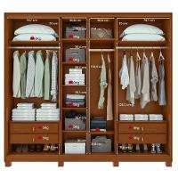 Guarda-roupa Casal 3 Portas 100% Mdf Gaia Com Espelho E Pés Frassino/off White