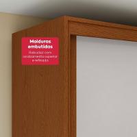 Guarda-roupa Casal 3 Portas 100% Mdf Gaia Com Espelho E Pés Frassino/off White - 8
