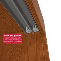 Guarda-roupa Casal 3 Portas 100% Mdf Gaia Com Espelho E Pés Frassino/off White - 10