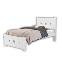 Cama Solteiro Padrão 100% Mdf Decorativa Resistente Estrado Madeira Branco