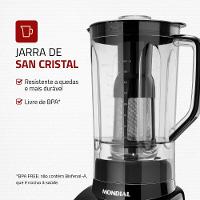 Liquidificador Turbo Mondial Black Inox L-1000 Bi Liquidificador-220v-preto/inox - 5
