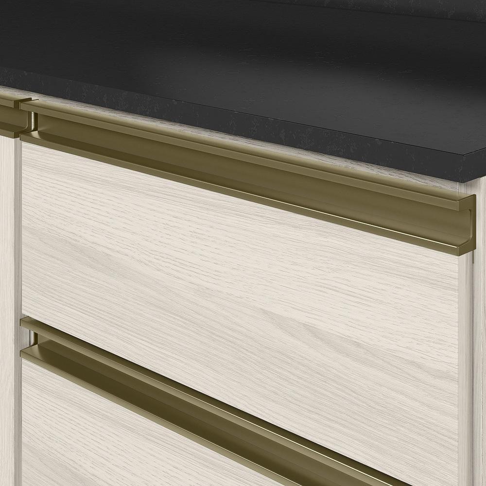 Armario Aereo Vidro Balcao Tampo Mdf Kali Bianco Toq Bianco Toq Nicioli - 6