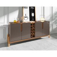 Balcão Buffet Lizz Com 4 Portas E Adega 1,90 Cinza Pérola/cedro - 1