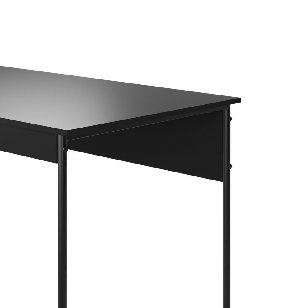 Mesa De Estudos Escrivaninha Home Office Industrial Criare Quarto Escritório Bancada Simples Preto - 3